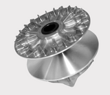 Clutch housing for CF Moto CF450/CF500, finned aluminum silver finish