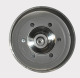 Clutch housing for Yamaha 700 Grizzly/Rhino, circular metal part with central bore and mounting holes