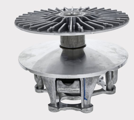 Driven clutch assembly for Polaris Ranger 902/XP 1000, aluminum housing with fan-style clutch, DGT Agri