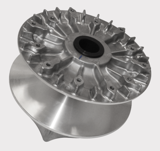 Primary drive clutch for CF Moto CForce/Terrain 450, metallic aluminum finish