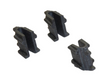 CVT Nylon Block for CF Moto CForce/UForce 450–1000 by DGT Agri, black nylon, 3 pieces