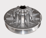Secondary driven clutch for Polaris Ranger 902/XP 1000, metallic silver finish.