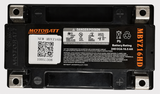 Motobatt MBYZ16HD battery, black case with orange MBYZ16HD labeling