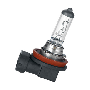 H8 12V 35W ATV bulb for Can-Am Traxter by DGT Agri; clear glass halogen with black base and orange gasket