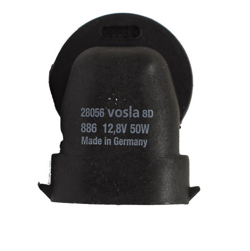 ATV bulb, black housing, 12V 50W right-angle design; Made in Germany