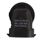ATV bulb, black housing, 12V 50W right-angle design; Made in Germany