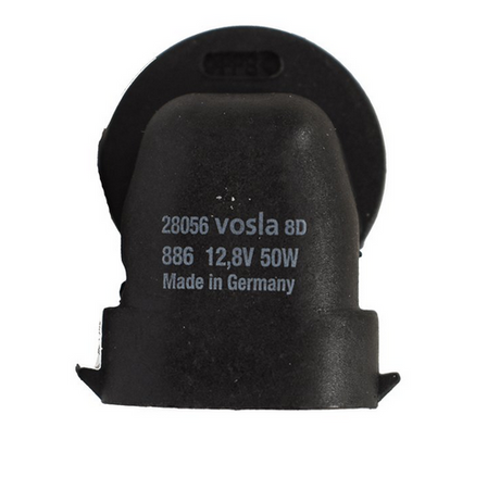 ATV bulb, black housing, 12V 50W right-angle design; Made in Germany