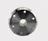 Flywheel for Yamaha Grizzly 700 / Rhino 700, DGT Agri, metallic steel with central bore and mounting holes.