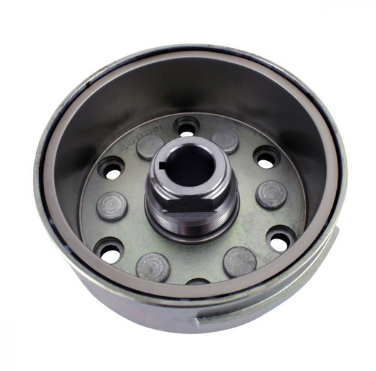 Flywheel for Yamaha YFZ450 (2004–2013), DGT Agri, silver metal with central hub and bolt holes