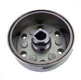 Flywheel for Yamaha YFZ450 (2004–2013), DGT Agri, silver metal with central hub and bolt holes