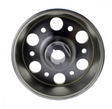 Flywheel for Yamaha YFZ450R/YFZ450X by DGT Agri, black metal with multiple mounting holes.