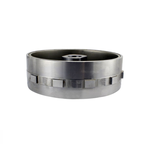Flywheel for Yamaha YFZ450R/YFZ450X, metallic silver finish