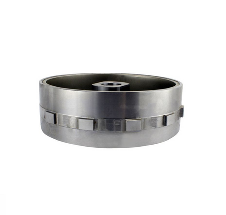 Flywheel for Yamaha YFZ450R/YFZ450X, metallic silver finish