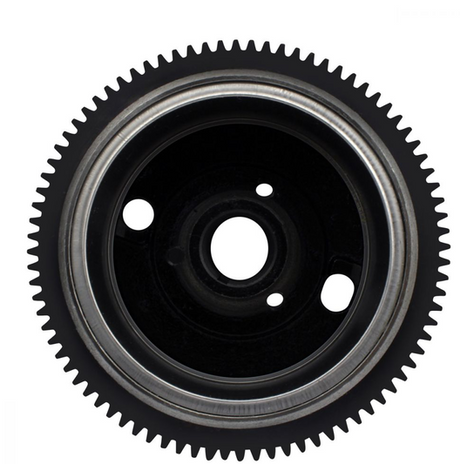 Flywheel by DGT Agri for Polaris Ranger/Sportsman/RZR 800, black steel gear with toothed outer ring design