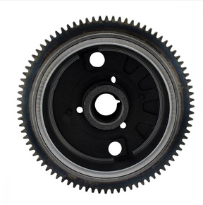 Flywheel for Polaris 400/450/500, black metal gear wheel.