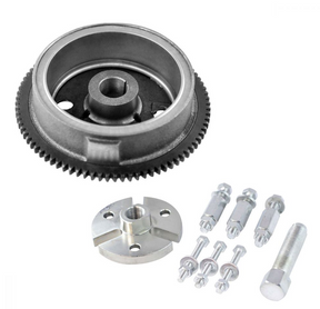 Flywheel Kit + Puller by DGT Agri for Polaris ATP 500 & more, includes gear flywheel, puller hub, mounting plate and bolts
