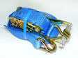 Ratchet tie-down strap, blue, 5000kg capacity, 10m, DGT Agri