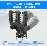 DGT Agri Graspur Double gun rack for Can-Am Outlander; black double-claw ATV gun holder with clamp mount