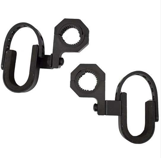 Gun rack - universal UTV clamps, aluminium, 2-pack, by DGT Agri
