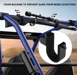 Gun rack for universal UTV, aluminium with foam backing to prevent scratches