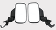 Side mirror pair for universal UTV by DGT Agri, black housings with mounting clamps