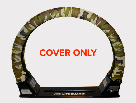 Replacement cover – Trax LifeGuard camouflage, circular frame with black base (cover only)