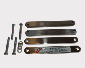 Mounting Flat Bar – Trax LifeGuard by DGT Agri; set includes four metal bars with bolts, nuts and washers.