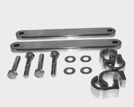 Mounting Kit Standard Trax LifeGuard – DGT Agri, metal mounting bars with bolts, washers, nuts, and clamps (2 bars)