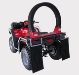 LifeGuard CPD & Mounting – Trax, red off-road vehicle with a large black protective arch