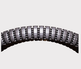 LifeGuard CPD & Mounting - Trax track segment, curved rubber tread, gray