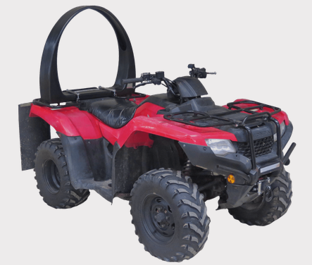 QuadGuard CPD & Mounting – Trax on a red ATV by DGT Agri