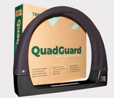 QuadGuard CPD & Mounting – Trax in black with QuadGuard packaging box.