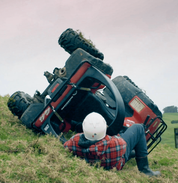 QuadGuard CPD & Mounting – Trax red DGT Agri ATV rollover protection with mounting hardware