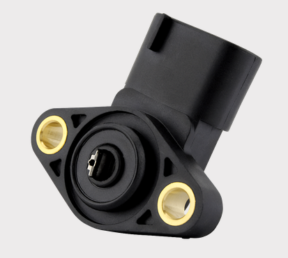 DGT Agri angle sensor for Honda TRX/Pioneer 500, black plastic housing with brass mounting holes.