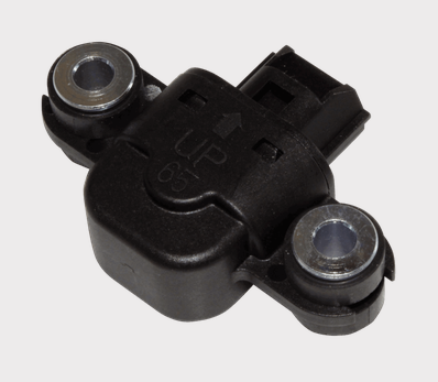 Angle sensor for Honda TRX420/TRX500, black plastic housing with two metal mounting bosses.
