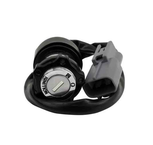 Ignition key switch and lock set with metal tumbler and gray connector for CFMOTO CForce 400-1000