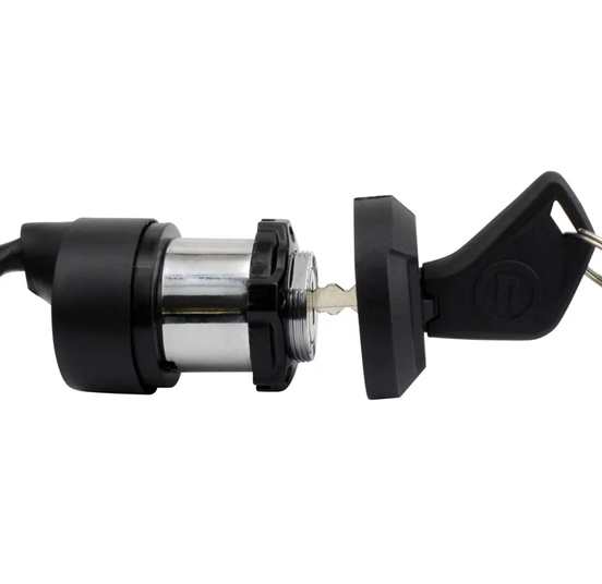 Ignition key switch and lock set for CFMOTO CForce 400-1000 (2021–2026); DGT Agri with metal cylinder and black housing