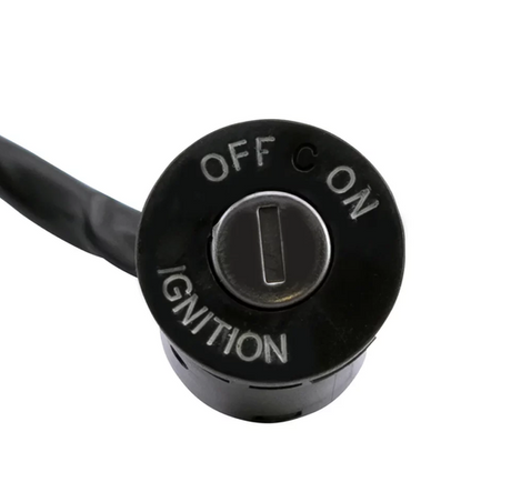 Ignition key switch, black with OFF/ON markings, for Yamaha YFM90/YFM110 Raptor (2016-2025) by DGT Agri