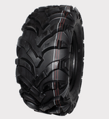 ATV tire 23x8x11, 6-ply WDT P341 ATX80 by DGT Agri for off-road use, with aggressive black tread.