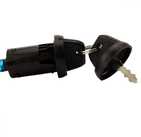 Ignition key switch, black plastic housing with key, 2-position, for Yamaha YFM90 Raptor (2009–2013) – DGT Agri