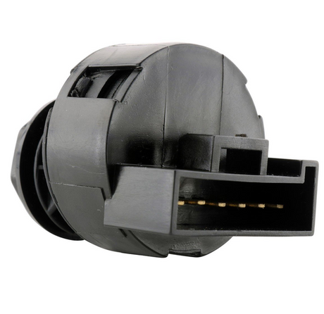 Ignition key switch, 3-position, for Can-Am Outlander/DS450 (2008–2020), black plastic with connector