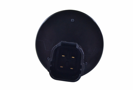 Ignition key switch, 3-position, round black base with rectangular multi-pin connector for Arctic Cat 400-1000.