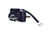 Ignition Key Switch with key, black housing and wiring harness for Suzuki LTZ90 QuadSport (2-Position)