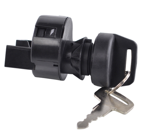 Ignition Key Switch – 4-Position for Polaris Ranger, black plastic housing with key