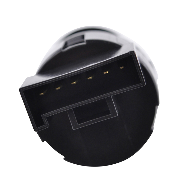 DGT Agri ignition key switch, 4-position, black plastic with multi-pin connector for Polaris Ranger Crew/Sportsman/RZR