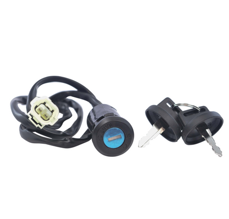 Ignition key switch 2-position for Honda TRX300EX Sportrax/300X with wiring harness and two keys (DGT Agri).