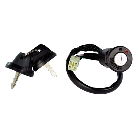 Ignition key switch (2-position) with two keys and wiring harness for Honda TRX450R/ER 2004–2014