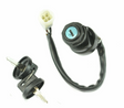 Ignition key switch set with two keys - 2-position for Yamaha ATVs (1985–1995) by DGT Agri with wiring harness