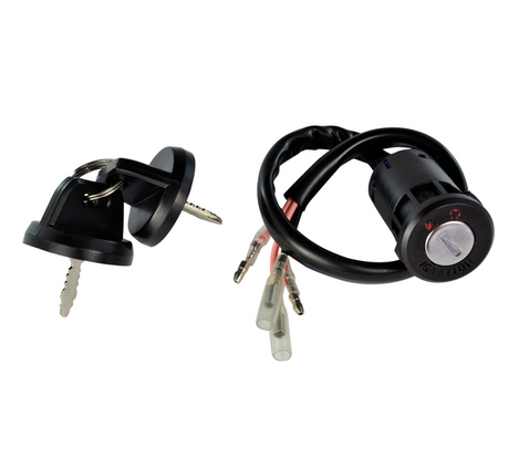 Ignition key switch – 2-position – with wiring harness and two keys for Honda TRX300 Fourtrax (1990–2000) by DGT Agri