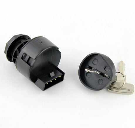 Ignition Key Switch 2-Position for Polaris Magnum/Ranger/Scrambler/Sportsman, black plastic with keys, DGT Agri